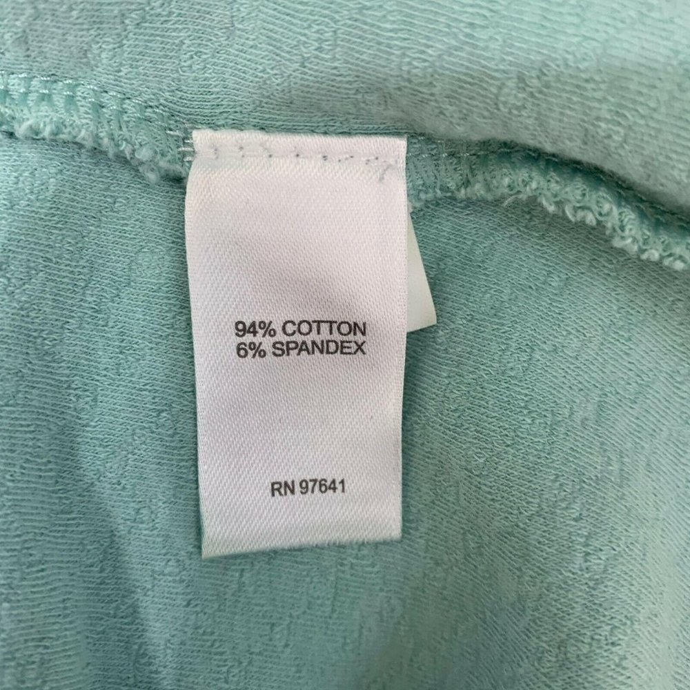 J. Jill Pure XSP Waffle Teal Blue One Pocket Blous - Picture 6 of 7